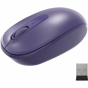 Incase Designed by Microsoft 1850 Mouse - USB - Optical - 3 Button(s) - Purple - Wireless - 1000 dpi - Scroll Wheel - Symm