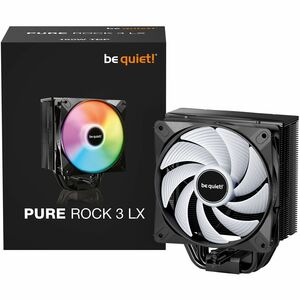 be quiet! Pure Rock 3 LX BK040 Cooling Fan - 4 x Heat Pipe(s) - 2000 rpm - Rifle Bearing - Compatible Intel Socket: Socket