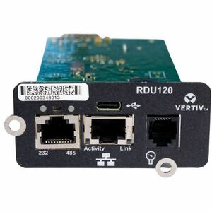 Adattatore per gestione UPS Vertiv Liebert RDU120 - IntelliSlot - 1 x Porta/e di rete (RJ-45) - Seriale - USB