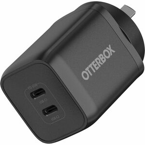 OtterBox Dual Port Wall Charger - 65W (Type I) - 65 W - 120 V AC, 230 V AC, 20 V Input - 5 V DC, 9 V DC, 12 V DC, 15 V DC,