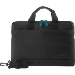 Tucano Smilza Carrying Case (Sleeve) for 35.6 cm (14") Notebook - Black - Shock Resistant Interior - Handle, Shoulder Strap
