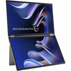 Asus ZenScreen Duo MQ149CD 14" Class WUXGA OLED Monitor - 16:10 - Silver - 14" Viewable - OLED - 1920 x 1200 - 1073.7 Mill