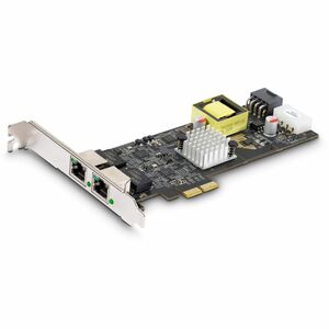 StarTech.com 2.5Gigabit Ethernet Card - 2.5GBase-T - Plug-in Card - Black - PCI Express 2.0 x2 - Low Profile Bracket Heigh