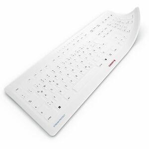 CHERRY Stream Hülle für Cherry Tastatur - Weiß - Rutschfester, Abriebfest - Silikon