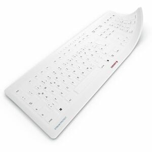 CHERRY Stream Hülle für Cherry Tastatur - Weiß - Rutschfester, Abriebfest - Silikon