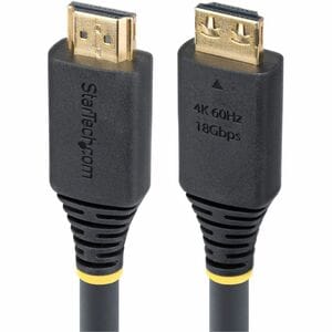 StarTech.com 20ft (6m) Active High Speed HDMI Cable with Gripping Connectors, 4K 60Hz/1440p 144Hz 18Gbps, UHD HDMI 2.0 Cor