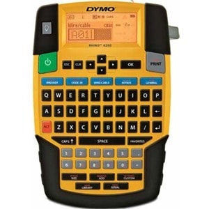 Dymo Rhino 4200 Elektronischer Etikettendrucker - Thermotransfer - 15 mm/s Mono - 180 dpi - Klebefilm, Aufkleber6 mm, 9 mm