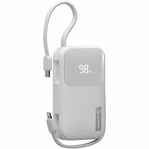 Alogic Tandem Power Bank - White - For Smartphone, Smartwatch, Tablet PC, Earbud, USB Type A Device, USB Type C Device, Li