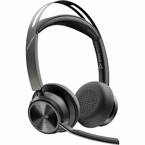 Poly Voyager Focus 2 Com fios/sem fios Headset Estéreo Fone de ouvido - Preto - Microsoft Teams Certification - Google Ass