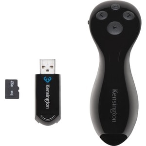 Kensington Ultimate Presenter - Wireless - Radio Frequency - Black - USB - 4 Button(s) - 1
