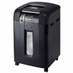 Kensington Rexel Auto+ SmarTech 600X Shredder - Cross Cut - for shredding CD, Paper - P-4 - Black