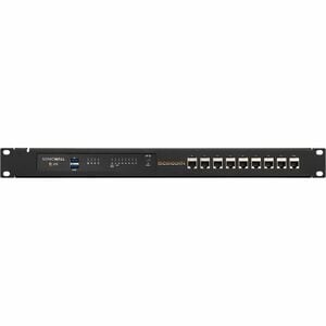 Kit de Mont Rack RACKMOUNT.IT SW-Rack 1U Montable en rack pour Réseau, Firewall Rail Depth - Jet Noir