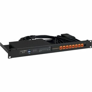 Étagère RACKMOUNT.IT 1U Montable en rack pour Firewall Rail Depth - Jet Noir