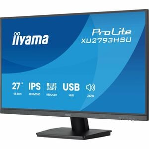 iiyama ProLite XU2793HSU-B7 27 Zoll Class Full HD LED-Monitor - 16:9 Format - Mattschwarz - 68,6 cm (27 Zoll) Viewable - I