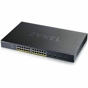 ZYXEL 24-port GbE PoE Lite-L3 Smart Managed Switch with 4 10G Uplink - 24 Ports - Manageable - Gigabit Ethernet, 10 Gigabi