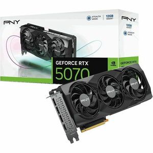 PNY NVIDIA GeForce RTX 5070 Graphic Card - 12 GB GDDR7 - Full-height - 7680 x 4320 - 2.33 GHz Core - 2.51 GHz Boost Clock 