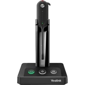 Yealink WH63 Wired/Wireless Earbud, Over-the-head, Behind-the-neck, Over-the-ear Mono Headset - Black - Monaural - Ear-cup