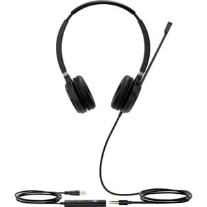 Yealink UH36 Dual UC Wired Over-the-head Stereo Headset - Black, Silver - Binaural - Ear-cup - 32 Ohm - 20 Hz to 20 kHz - 