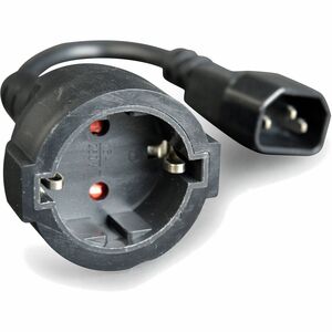 Cavo adattatore Cablexpert - 15 cm - Per UPS, PDU - IEC 60320 C14 / Schuko - 0.75mm2 Spessore - 10 A - Nero