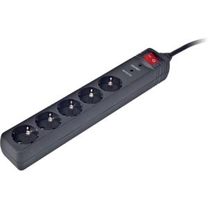 Protettore/Scaricatore di sovratensione Gembird SPG5-C-5 - 5 x Schuko - 250 J - 250 V AC - Ingresso250 V AC Uscita - 9 kA 
