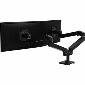 LX Pro Dual Side-by-Side Arm, Two Monitor Mount - Black