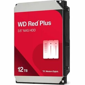 WD Red Plus WD120EFGX 12 TB Hard Drive - 3.5" Internal - SATA (SATA/600) - Conventional Magnetic Recording (CMR) Method - 