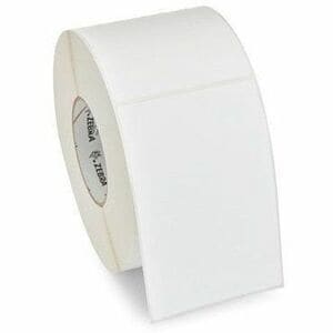 Zebra Z-Essentials 540T - x 4" Width x 6" Length - Roll - Permanent Acrylic Adhesive - Thermal Transfer - Paper - Coated P