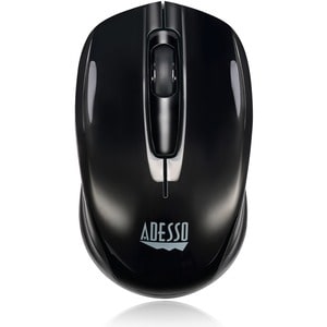 Adesso iMouse S50 Travel Mouse - Radio Frequency - USB - Optical - 3 Button(s) - Black - Wireless - 9.14 m - 2.40 GHz - 12