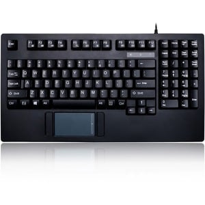 Adesso EasyTouch AKB-425UB Keyboard - Cable Connectivity - USB Interface - TouchPad - English (US) - Black - Membrane Keys