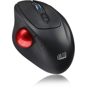 Adesso iMouse T30 Mouse - Radio Frequency - USB - Optical - 7 Button(s) - Black - Wireless - 2.40 GHz - 4800 dpi - Trackba
