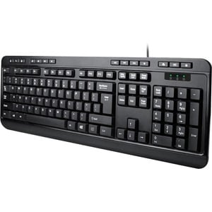 Adesso AKB-132UB Keyboard - Cable Connectivity - USB Interface - English (US) - Black - Membrane Keyswitch - 104 Key(s) - 