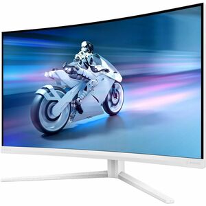 Evnia 32M2C5501 32" Class WQHD Curved Screen Gaming LED Monitor - 16:9 - White - 80 cm (31.5") Viewable - Fast Vertical Al