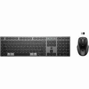 HP 720 Keyboard & Mouse - USB Type A Scissors Wireless Bluetooth/RF 2.40 GHz Keyboard - Keyboard/Keypad Color: Nightfall B
