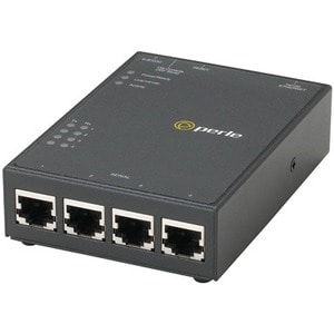 Perle IOLAN SDS4P GR Device Server - 32 MB - Twisted Pair - 1 x Network (RJ-45) - 4 x Serial Port - 10/100Base-TX - Fast E