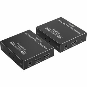 Rocstor TrueReach Video Extender Transmitter/Receiver - 196.85 ft Range - 2 x Network (RJ-45) - 3 x USB - 1 x HDMI In - 2 