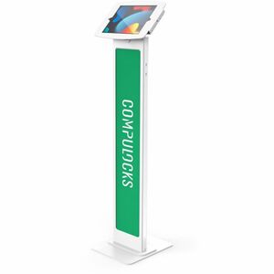 Compulocks Space BrandMe Suporte para tablet PC - Até 25,9 cm (10,2") Suporte de ecrã - Piso - Alumínio - Branco