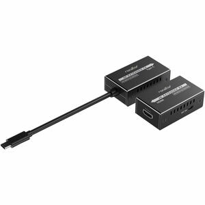 Rocstor TrueReach Video Extender Transmitter/Receiver - 196.85 ft Range - 2 x Network (RJ-45) - 2 x USB - 1 x HDMI Out - 1