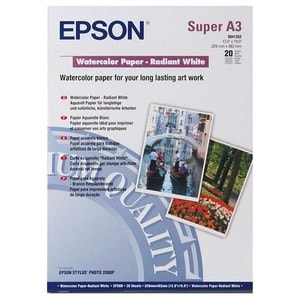 Carta fine art Epson C13S041352 Ad inchiostro - Bianco radiante - A3+ - 330 mm x 487 mm - 190 g/m² Grammage - Opaca - 20 F
