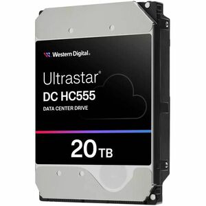Western Digital WD Ultrastar DC HC555 WUH722020CL5201 20 TB Hard Drive - 3.5" Internal - SAS - Energy-assisted Perpendicular Magnetic Recording (ePMR) Method - Data Center Device Supported - 7200rpm - 512e Format