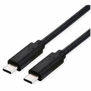 ROLINE USB4 Gen3x2 Kabel, C–C, ST/ST, 40Gbit/s, 100W, schwarz, 0,8 m