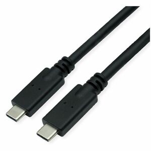 ROLINE USB 3.2 Gen 2 kompatibles Kabel, C-C, ST/ST, 10Gbit/s, Emark, 100W, schwarz, 3 m