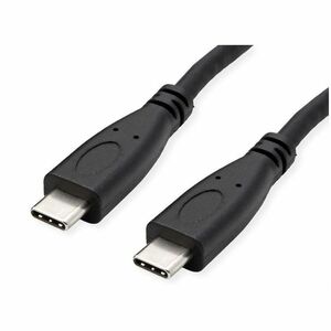 ROLINE USB 3.2 Gen 2 Kabel, C-C, ST/ST, 10Gbit/s, Emark, 100W, schwarz, 0,5 m