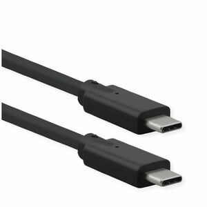 ROLINE USB 3.2 Gen 2x2 Kabel, Emark, C-C, ST/ST, 20Gbit/s, 100W, schwarz, 1,5 m