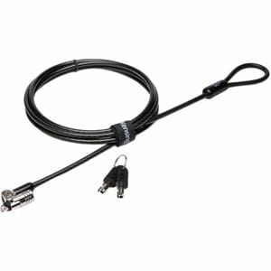 Kensington MicroSaver 2.0 Cable de Bloqueo Para Portátil - Bloqueo por Llaves Maestras - Plata, Negro - Acero al carbono -