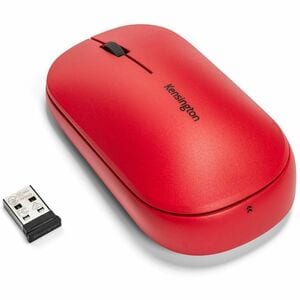 Kensington SureTrack Travel Mouse - Frecuencia Bluetooth/Radio - USB 3.0 Typo A - Óptico - 3 Botón(es) - Rojo - 1 Caja - I