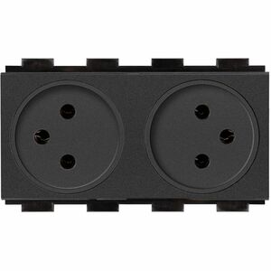 Crestron FT2A-PWR-IS-2 Tomada de energia - 2 x Power Receptacles - 230 V AC / 10 A Montagem embutida, Tabletop - Preto - P