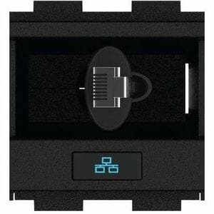 Crestron FlipTop FT2A-CBLR-GR-CAT6 Roteamento de cabo - Preto - 1 - Metal, Plástico