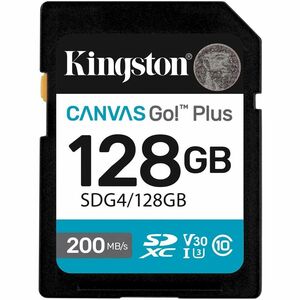 Kingston Canvas Go! Plus 128 GB SDXC - 200 MB/s Leitura