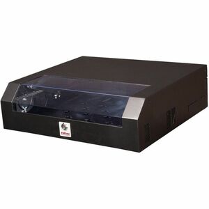 Roline 5U Wandmontierbar Geschlossener Schrank Rackschrank für Networking, Gehäuse, Switch, Router - Schwarz - Glas, Stahl
