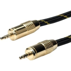 Roline 5 m Klinke Audiokabel - Cable for Audiogerät - Verlängerungskabel - Abschirmung - Golden Beschichteter Stecker - Sc